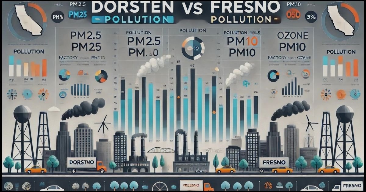 Dorsten vs Fresno Pollution Comparison Chart